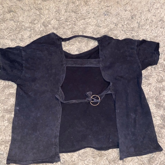 Black tie dye shirt - Picture 2 of 2